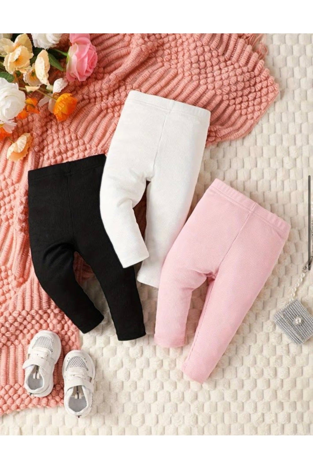 Unisex Bebek Ve Çocuk Kaşkorse Basic Tayt 3 Lü Set 1